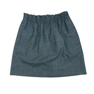 J.Crew Mercantile Pleated Skirt Gray Elastic Waist Sidewalk Lined Women Size 2